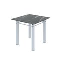 Ver imagem 4 de Conjunto de Jantar Mesa 70x70cm Tampo de Granito Topázio com 4 Cadeiras Sara Yescasa Branco/Botanic Bege