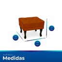 Ver imagem 4 de Puff Retro Confortável e Clássico Suede