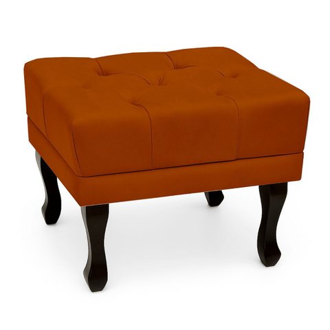 Puff Retro Confortável e Clássico Suede