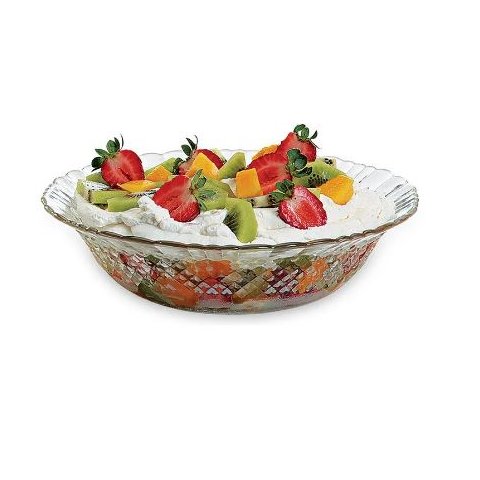 Tigela de Vidro Grande 1480ml Barroco - 24cm - Panami