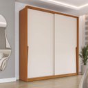 Ver imagem 1 de Guarda Roupa Solteiro com 2 Portas de Correr e 2 Gavetas 240826 Linha Porto Politorno Móveis
