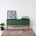 Ver imagem 1 de Buffet 2 Portas e 2 Gavetas Verde Escuro 160cm Bento Yescasa