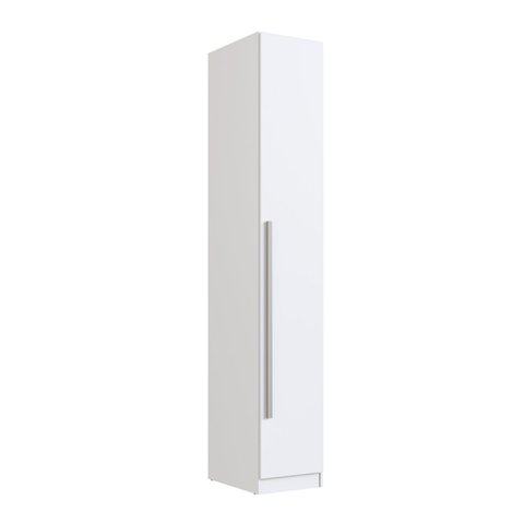 Módulo Guarda-Roupa 1 Porta 2 Cabideiros em MDF 40cm Integrato Branco
