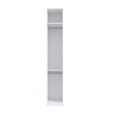 Ver imagem 3 de Módulo Guarda-Roupa 1 Porta 2 Cabideiros em MDF 40cm Integrato Branco