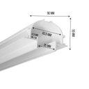 Ver imagem 2 de Perfil Embutir Alumínio Branco no Frame Luz Indireta para Fita de Led 1 Metro