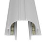 Perfil Embutir Alumínio Branco no Frame Luz Indireta para Fita de Led 1 Metro - 3