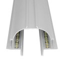 Ver imagem 3 de Perfil Embutir Alumínio Branco no Frame Luz Indireta para Fita de Led 1 Metro