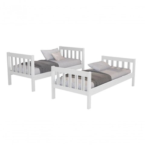 Beliche Adulto que Vira 2 Camas - Ideal para Quarto Compacto Cor Branco 100% Mdf