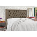 Ver imagem 3 de Painel de Cama Box Estofada Casal Baronesa Suede Marrom Taupe - Simbal