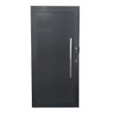 Ver imagem 1 de Porta Pivotante de Alumínio Preto com Puxador com Fechadura Digital Linha 30 - Esquerda/ 210 x 120