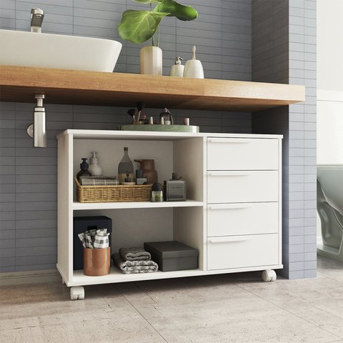 Armário 1 Prateleira 4 Gavetas