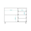 Ver imagem 5 de Armário 1 Prateleira 4 Gavetas Branco