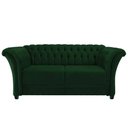 Ver imagem 2 de Sofá Recamier Divã Chesterfield 175cm Sofia Suede Verde Capitonê- Mabe Magazine