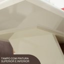 Ver imagem 4 de Mesa de Jantar de 4 Lugares Tampo Mdf Cantos Retos - Dora Nature / Off White