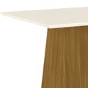 Ver imagem 5 de Mesa de Jantar de 4 Lugares Tampo Mdf Cantos Retos - Dora Nature / Off White