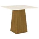 Ver imagem 7 de Mesa de Jantar de 4 Lugares Tampo Mdf Cantos Retos - Dora Nature / Off White