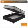 Cama Box Baú Viúva Preto + Colchão Ortopedico Espuma D33 Pillow Top Hanover One 128x188x64cm - 2