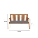 Ver mais imagens de Conjunto Para Jardim 4 Peças 3 Poltronas 1 Mesa de Centro Família de Madeira Eucalipto Yescasa