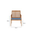 Ver imagem 6 de Conjunto Para Jardim 4 Peças 3 Poltronas 1 Mesa de Centro Família de Madeira Eucalipto Yescasa