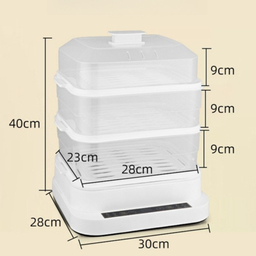 Panela Elétrica Vaporizadora de Alimentos Multifuncional 3 Andares Re31 800w - 3