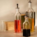 Ver imagem 2 de Kit 2 Garrafas de Vidro para Azeite ou Vinagre 270ml com Bico Dosador e Tampa Lyor