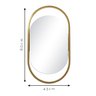 Espelho Decorativo Oblongo 80x43cm Glam In House Decor - 4