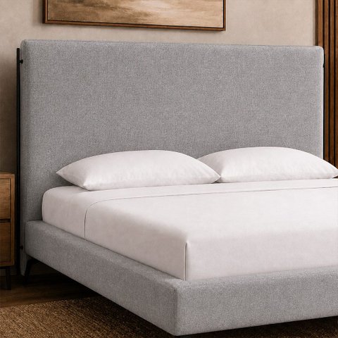 Cabeceira para Cama Box Queen 178cm Almeria Linho Cinza - Sallar Home