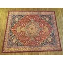 Ver imagem 3 de Tapete Sala 200x240 Classico Oriental Kashan Vermelho Preto