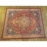 Tapete Sala 200x240 Classico Oriental Kashan Vermelho Preto - 3