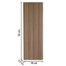 Kit 10 Placas Painel Ripado Revestimento Adesivo Modular Cor Freijó Madelina Decor - 2