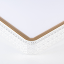 Ver imagem 2 de Nordecor Plafon Led Quadrado Kenle 50cm 36w 3k/4k/6.5k C/ Controle Memoria Dourado Dourado