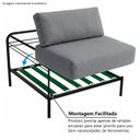 Ver imagem 6 de Sofá Modular Industrial com Braço Esquerdo Basileia 120cm Yescasa Veludo Tx Cinza Grafite