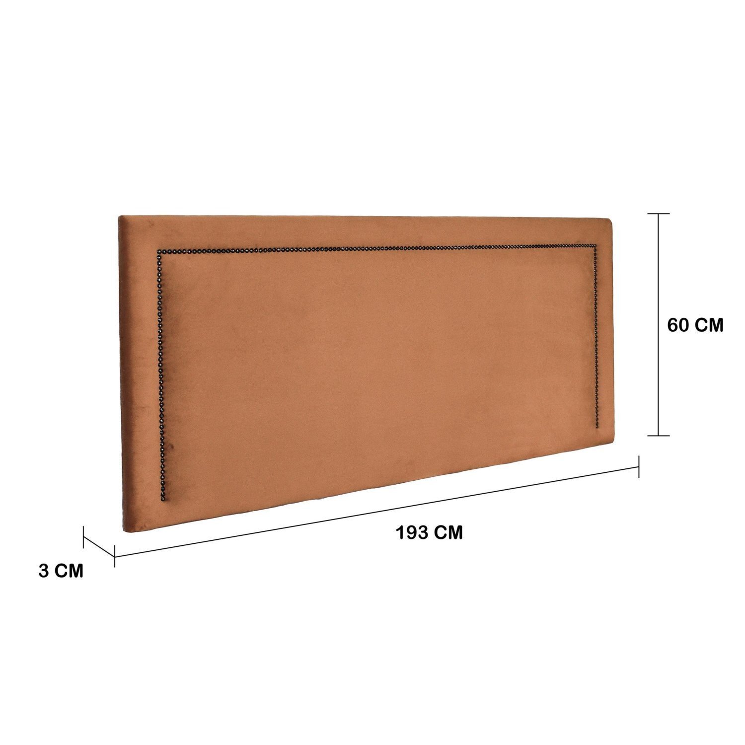 Cabeceira King Estofada para Cama Box com Tachas 193x60cm Reta Luxo - 3