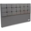 Ver imagem 1 de Cabeceira Piave Veluto Super King Cinza 8x195x120cm - 1050393583 - Ortobom
