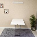 Ver imagem 4 de Mesa Dobrável Parede Retrátil MDF 120x75cm Branco