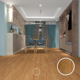 Piso Vinílico Rígido Clicado Amadeirado  4mm - Caixa com 1,64 m² - 1