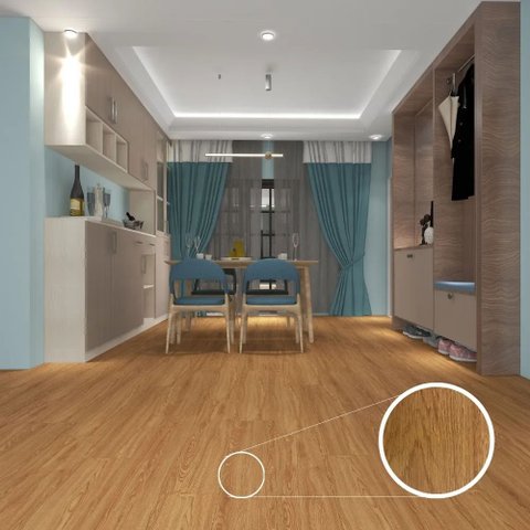 Piso Vinílico Rígido Clicado Amadeirado  4mm - Caixa com 1,64 m²