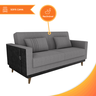 Sofá Cama 2 Lugares Esther Tecido Suede 203x95x90cm - Cinza/preto - 3