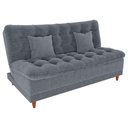 Ver imagem 1 de Sofa Cama 2 Lugares 185 Cm Duda Tecido Boucle F497 Cinza Milani Store Cinza