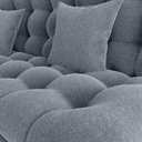 Ver imagem 5 de Sofa Cama 2 Lugares 185 Cm Duda Tecido Boucle F497 Cinza Milani Store Cinza