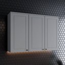 Ver imagem 2 de Armário Aéreo 3 Portas 120cm Emily Espresso Móveis