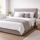 Ver imagem 6 de Cabeceira Estofada Queen Cama Moderna Suede 170cm Cinza
