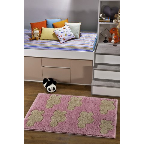 Tapete Quarto Infantil Jazz Kids 1m X 1,5m  - Nuvem Rosa