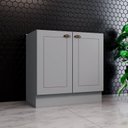 Ver imagem 1 de Módulo Balcão de Cozinha 2 Portas 80cm Cinza Emily Espresso Móveis