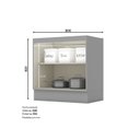 Ver imagem 5 de Módulo Balcão de Cozinha 2 Portas 80cm Cinza Emily Espresso Móveis