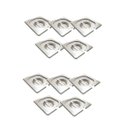 Ver imagem 2 de CONJ 10 TAMPAS 1/6 Em INOX Com ABERTURA Para Colher e Conchas Para CUBAS Em INOX 1/6 Originais ZAHAV