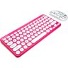 Kit Teclado e Mouse sem Fio Letron Hello Kitty Rosa - 3