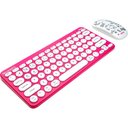 Ver imagem 3 de Kit Teclado e Mouse sem Fio Letron Hello Kitty Rosa