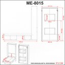 Ver imagem 5 de Cama Solteiro Multifuncional Articulável Vertical com Nichos: Branco