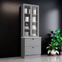 Ver imagem 1 de Paneleiro 2 Portas 2 Gavetas Emily Espresso Móveis